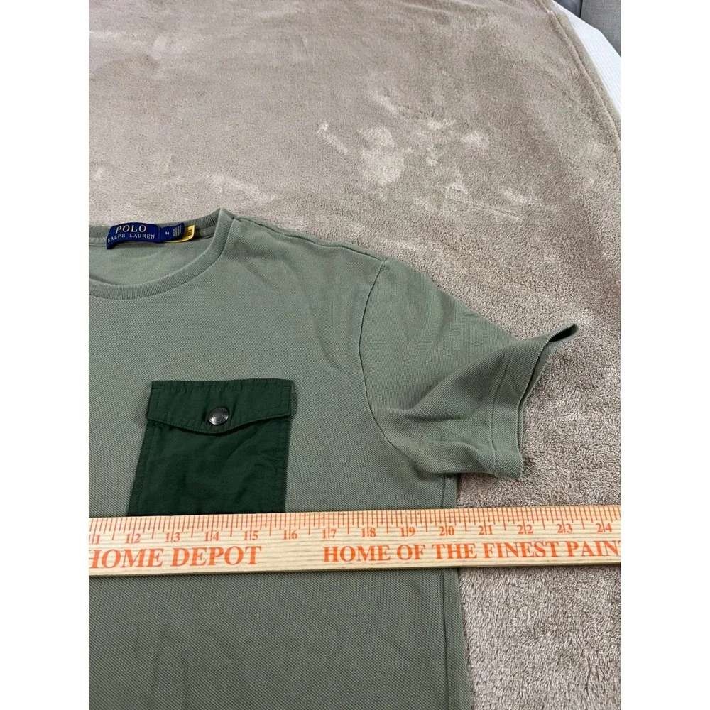 Polo Ralph Lauren Mens Pocket T Shirt‎ Green Casual Short Sleeve Top